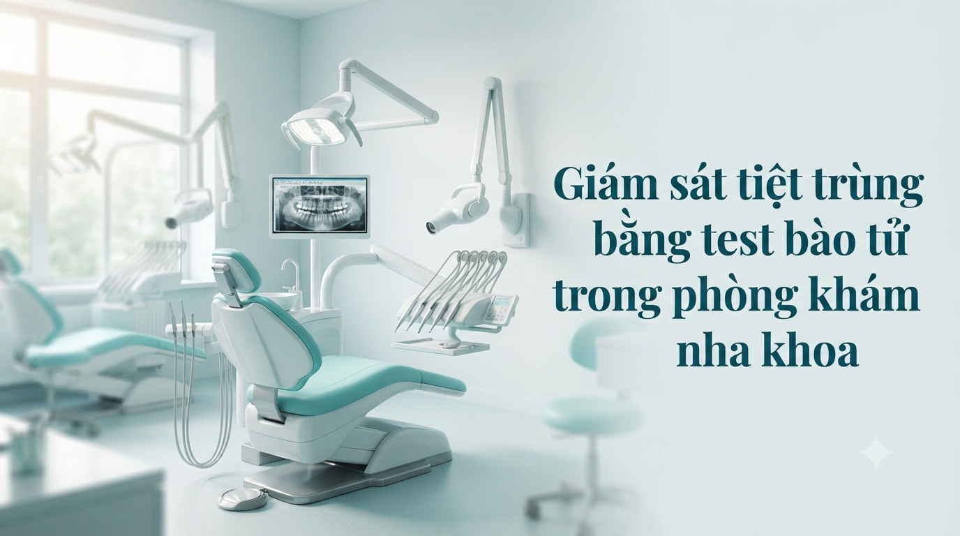 Giám sát tiệt trùng bằng test bào tử trong phòng khám nha khoa